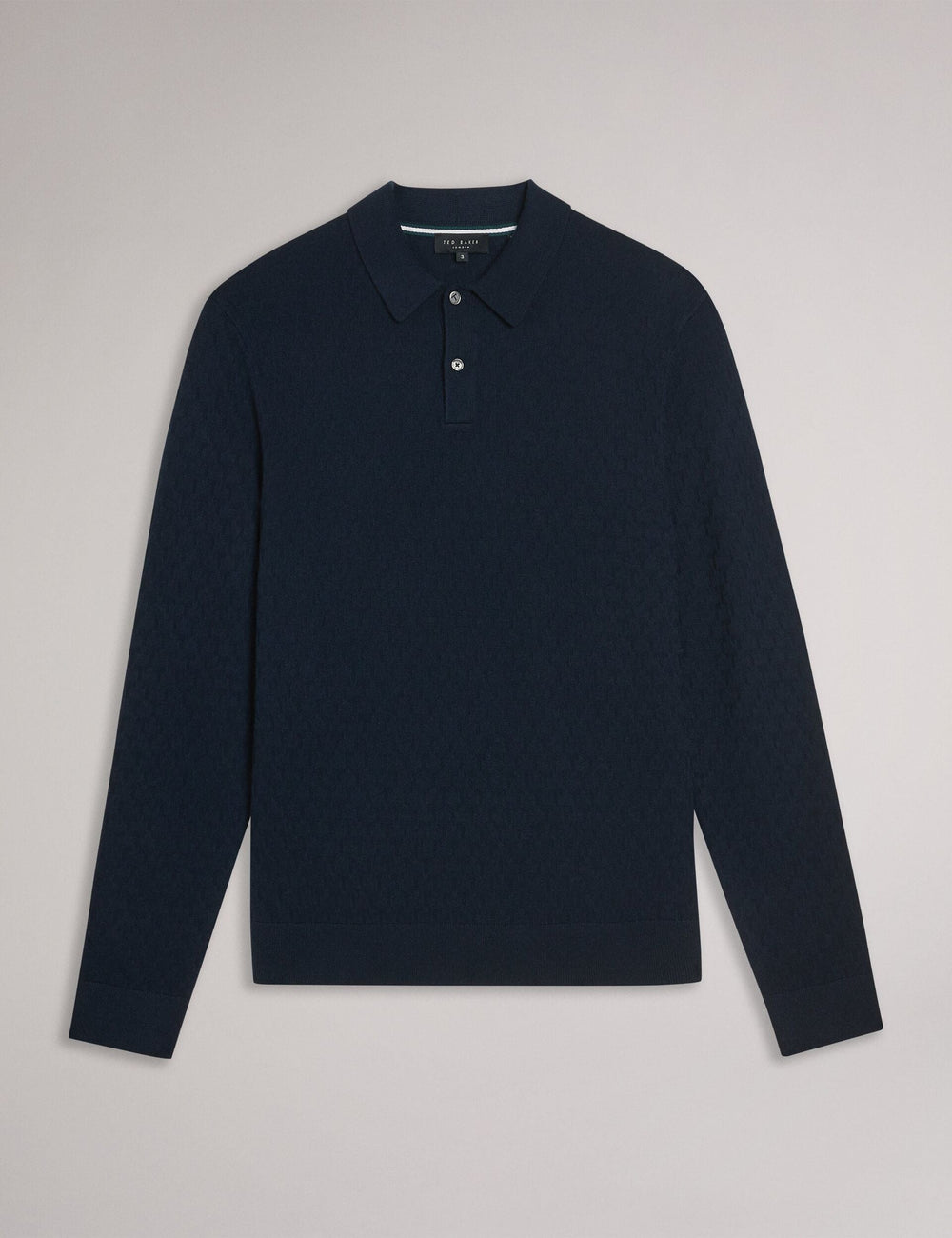 Men MORAR - T Knit Long Sleeve Polo Top - Ted Baker