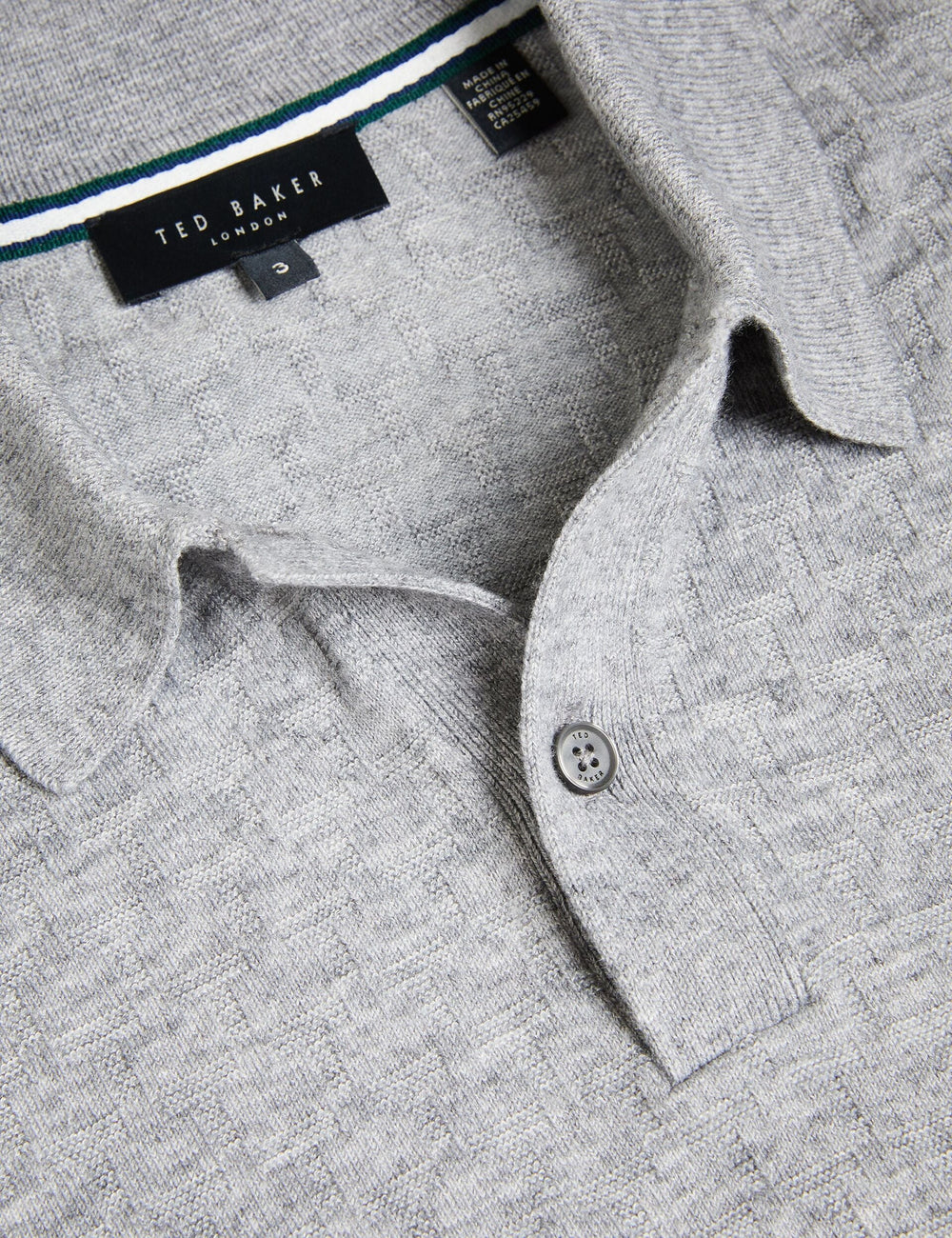 Men MORAR - Long Sleeve T Stitch Knitted Polo - Ted Baker