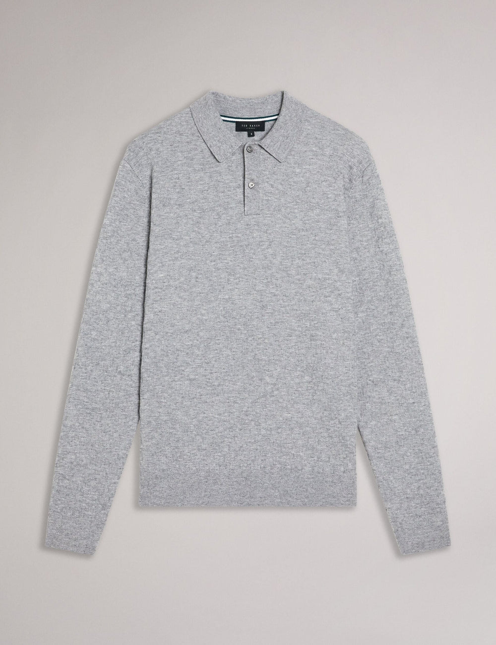 Men MORAR - Long Sleeve T Stitch Knitted Polo - Ted Baker