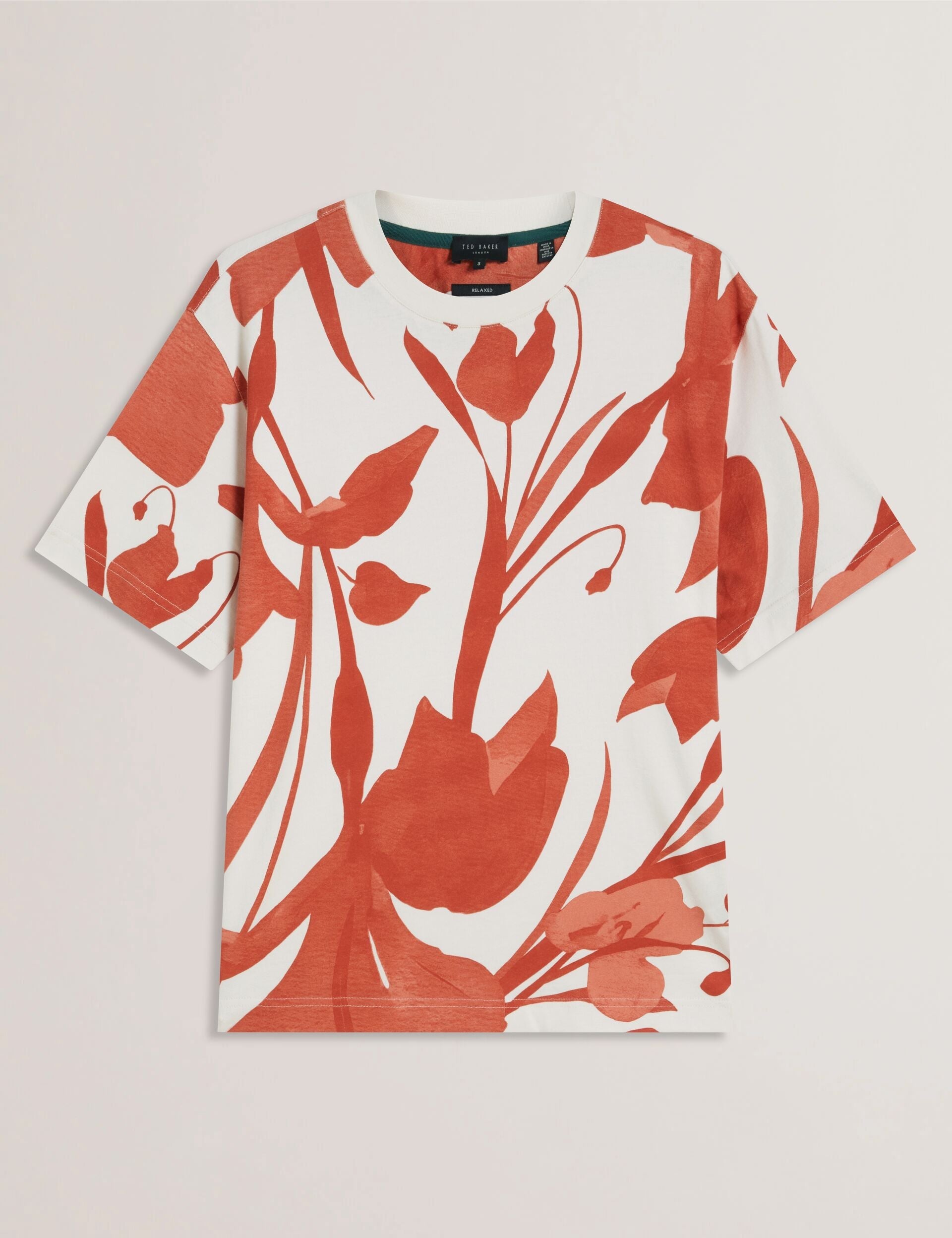 Men YIANNOS - Floral Print Heavyweight Cotton T-Shirt - Ted Baker