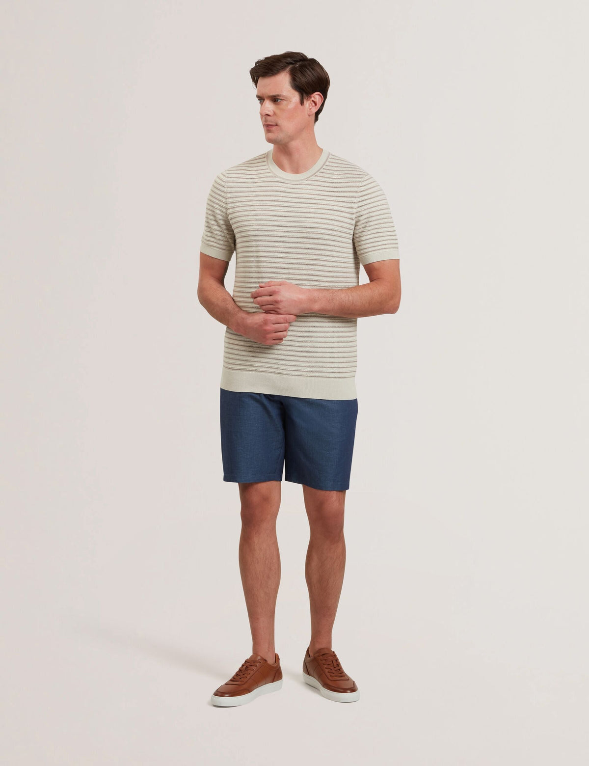 Men LAIN - Short Sleeve Textured T-Shirt - Ted Baker
