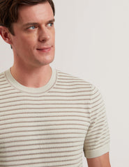 Men LAIN - Short Sleeve Textured T-Shirt - Ted Baker