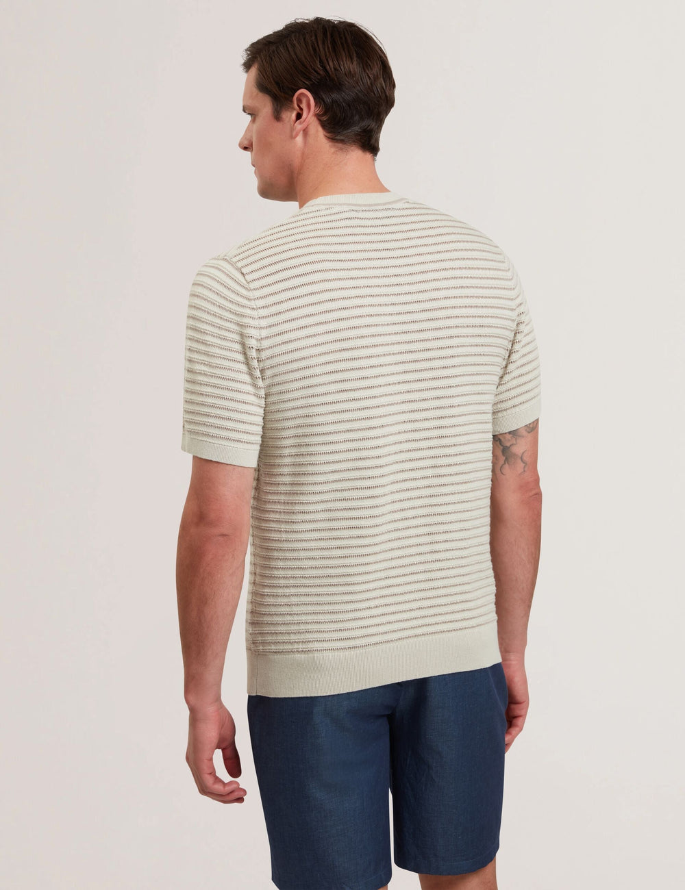 Men LAIN - Short Sleeve Textured T-Shirt - Ted Baker