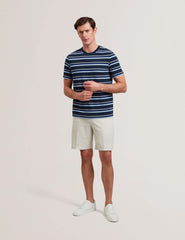 Men GORANO - Short Sleeve Textured Striped T-Shirt - Ted Baker