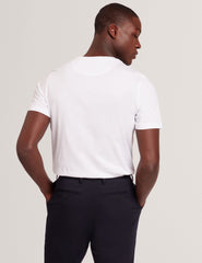 Men JUSTINOO - White Branded Box Print Graphic Cotton T-Shirt - Ted Baker