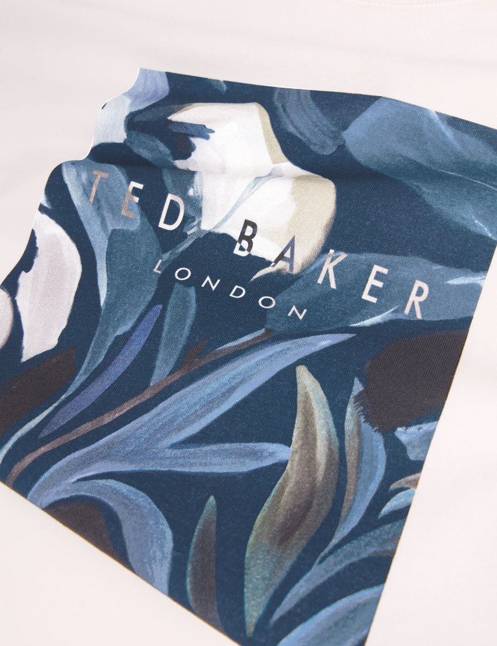 Men JUSTINOO - White Branded Box Print Graphic Cotton T-Shirt - Ted Baker