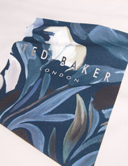 Men JUSTINOO - White Branded Box Print Graphic Cotton T-Shirt - Ted Baker