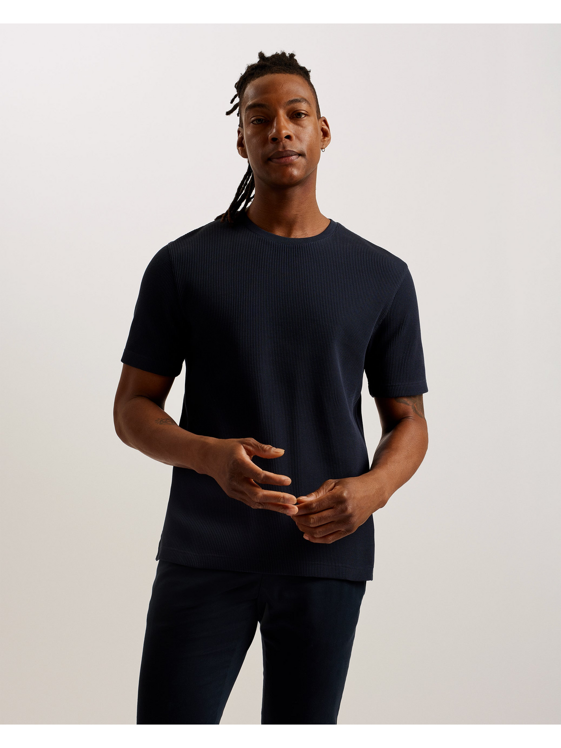 Men FRUTE Short Sleeve Regular Textured T-Shirt - Ted Baker