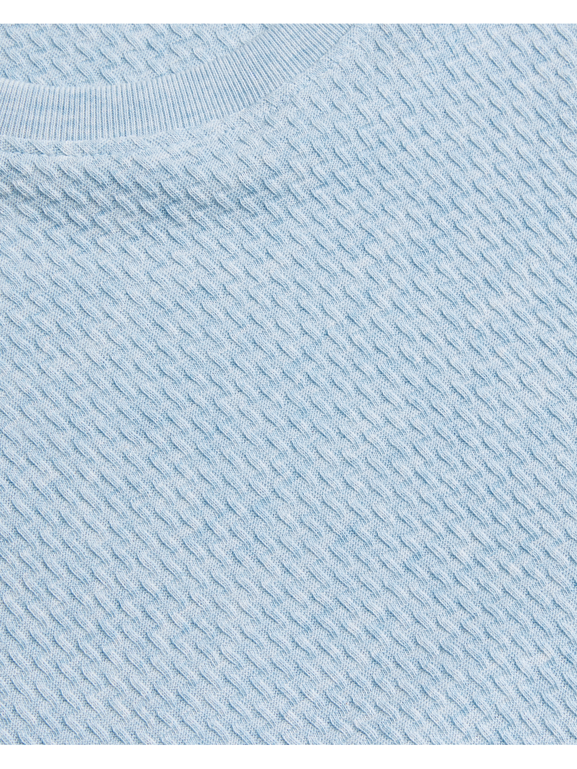 Men CURLYS - Textured Knit Cotton Short Sleeve T-Shirt - Ted Baker