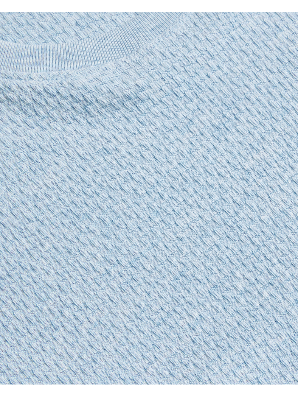 Men CURLYS - Textured Knit Cotton Short Sleeve T-Shirt - Ted Baker