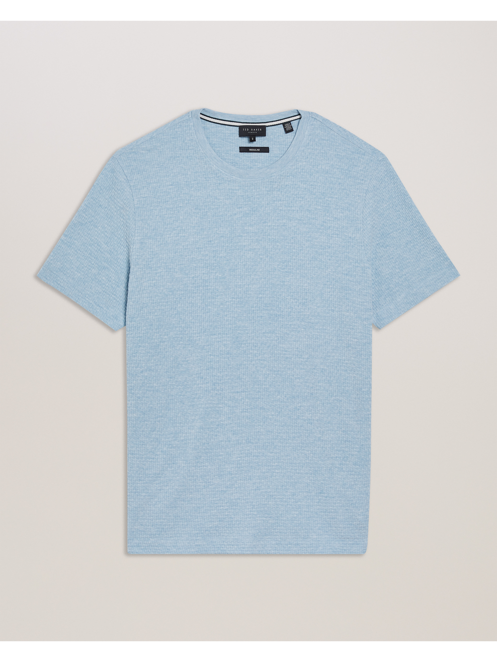 Men CURLYS - Textured Knit Cotton Short Sleeve T-Shirt - Ted Baker
