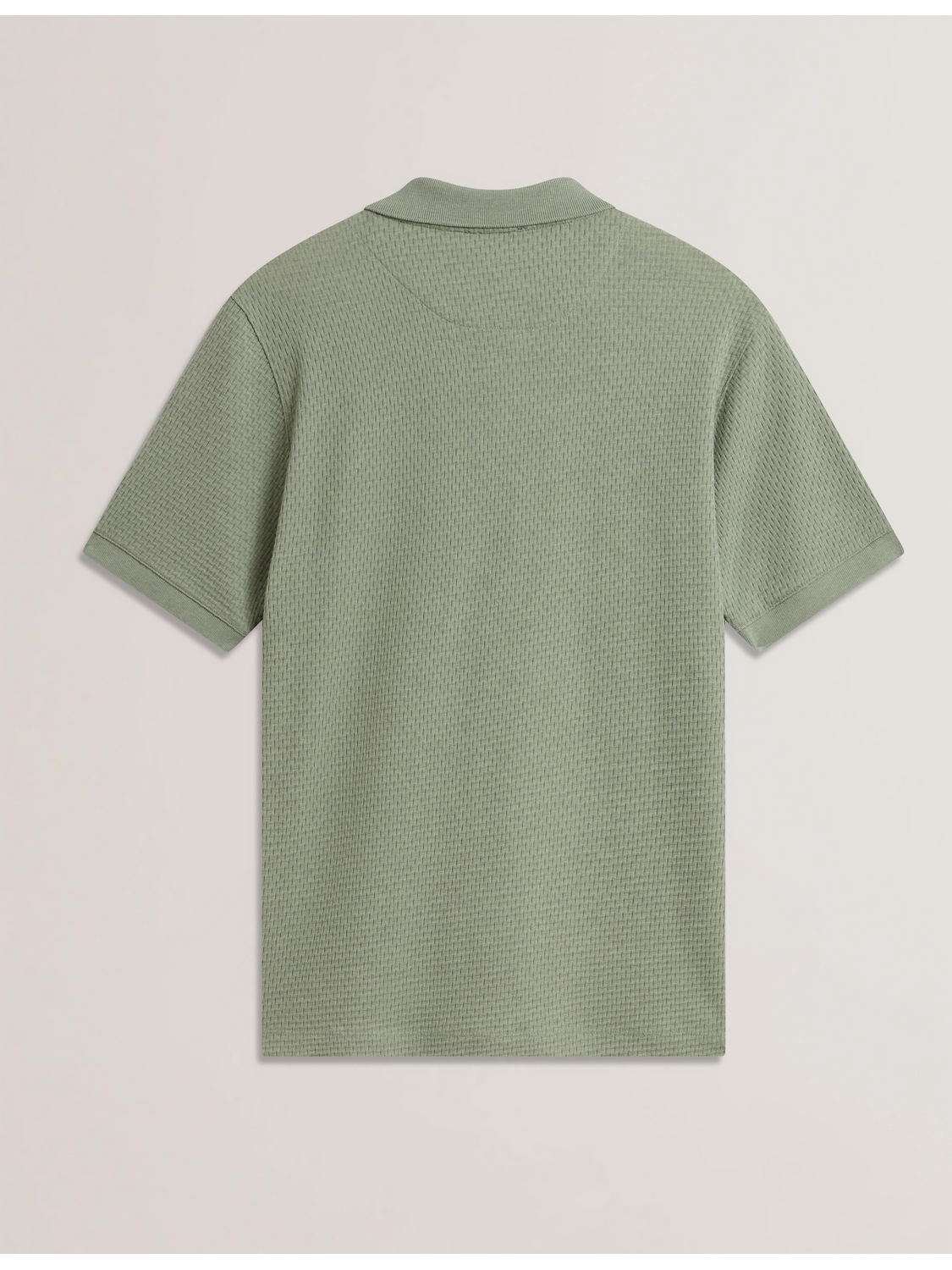 Men REDMAN - Textured Pure Cotton Knitted Polo Shirt - Ted Baker