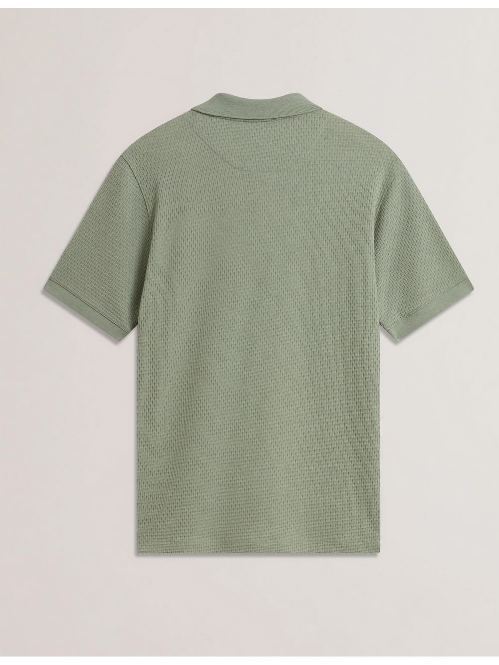 Men REDMAN - Textured Pure Cotton Knitted Polo Shirt - Ted Baker