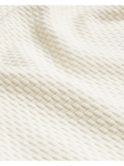 Men CURLYS Zig Zag Texture Knitted Cotton T-Shirt - Ted Baker