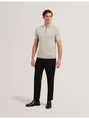 Men DALDIN - SS Rayon Zip Polo - Ted Baker