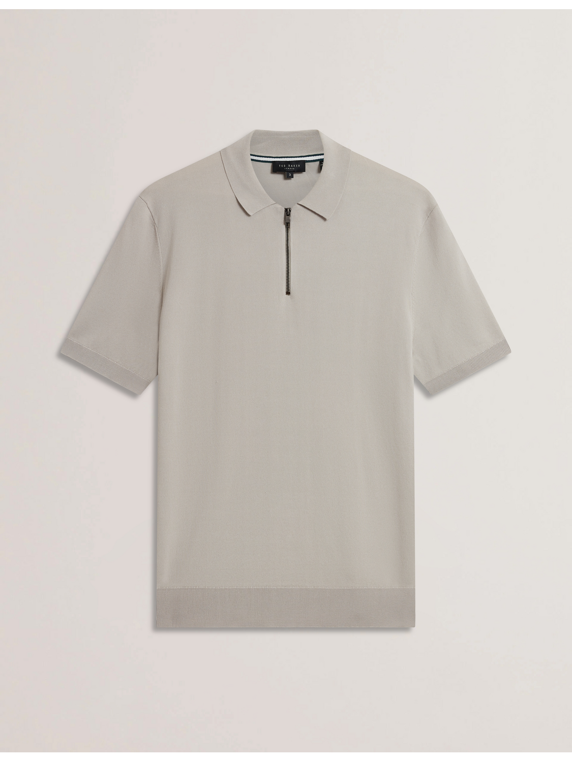 Men DALDIN - SS Rayon Zip Polo - Ted Baker