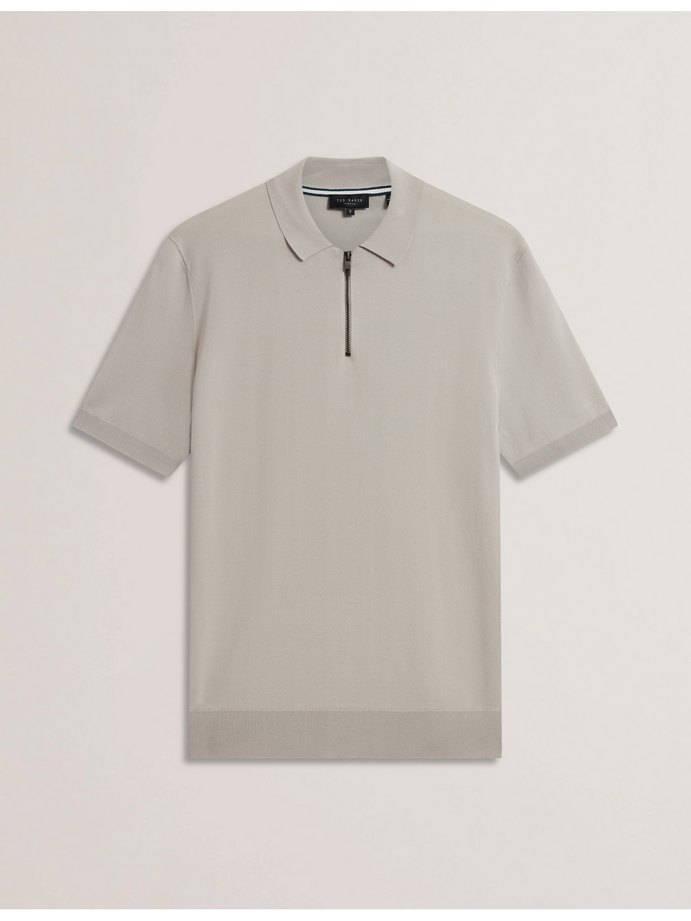 Men DALDIN - SS Rayon Zip Polo - Ted Baker
