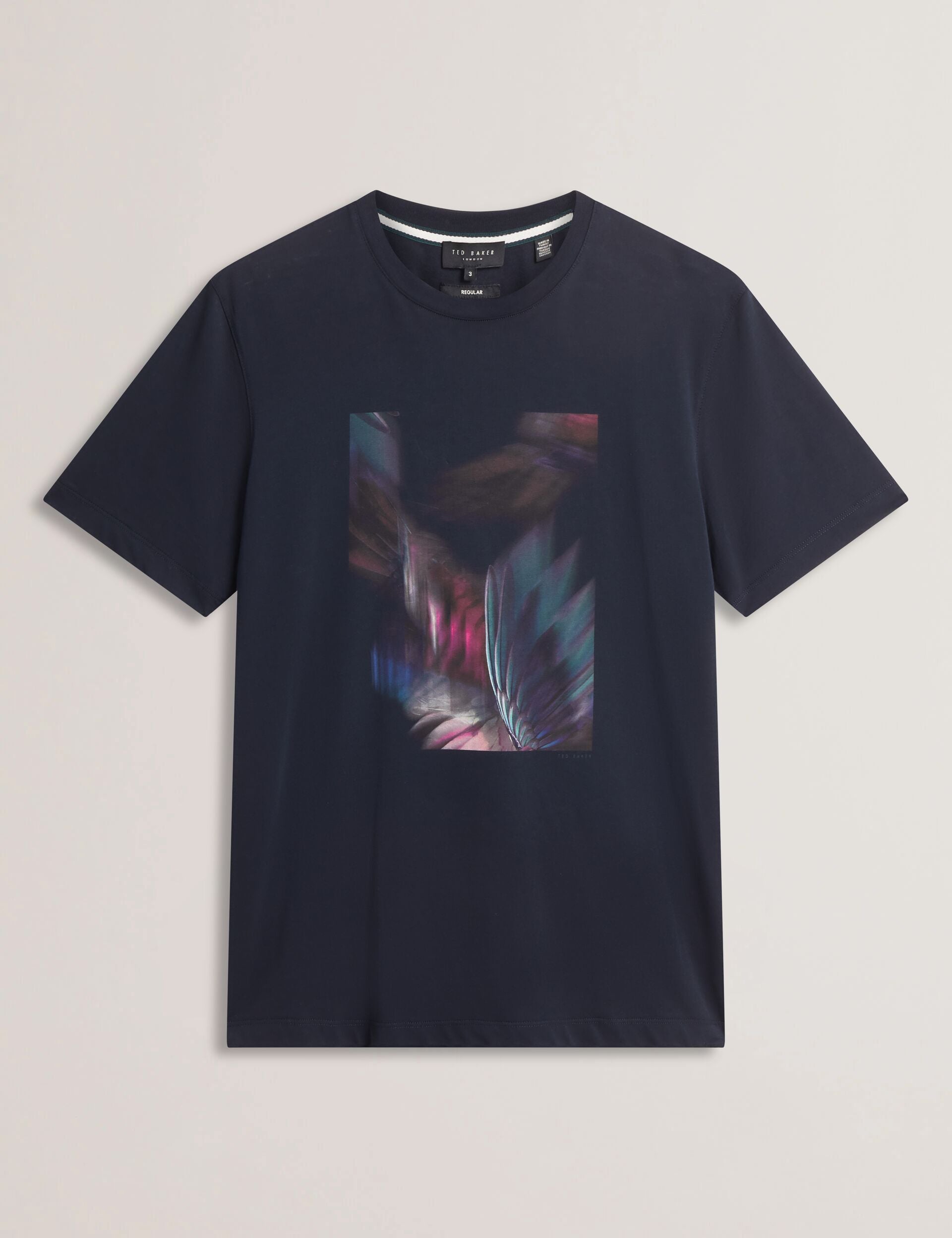 Men FETHER - Graphic Print Crew Neck Cotton T-Shirt - Ted Baker