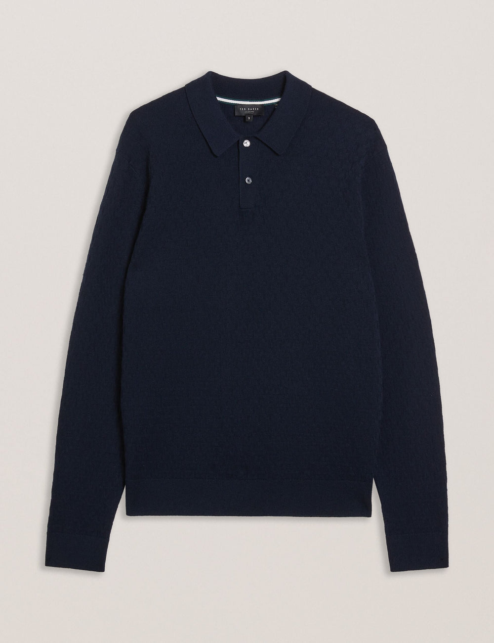 Men MORAR - T Knit Long Sleeve Polo Top - Ted Baker