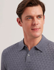 Men MORAR - T Knit Long Sleeve Polo Top - Ted Baker