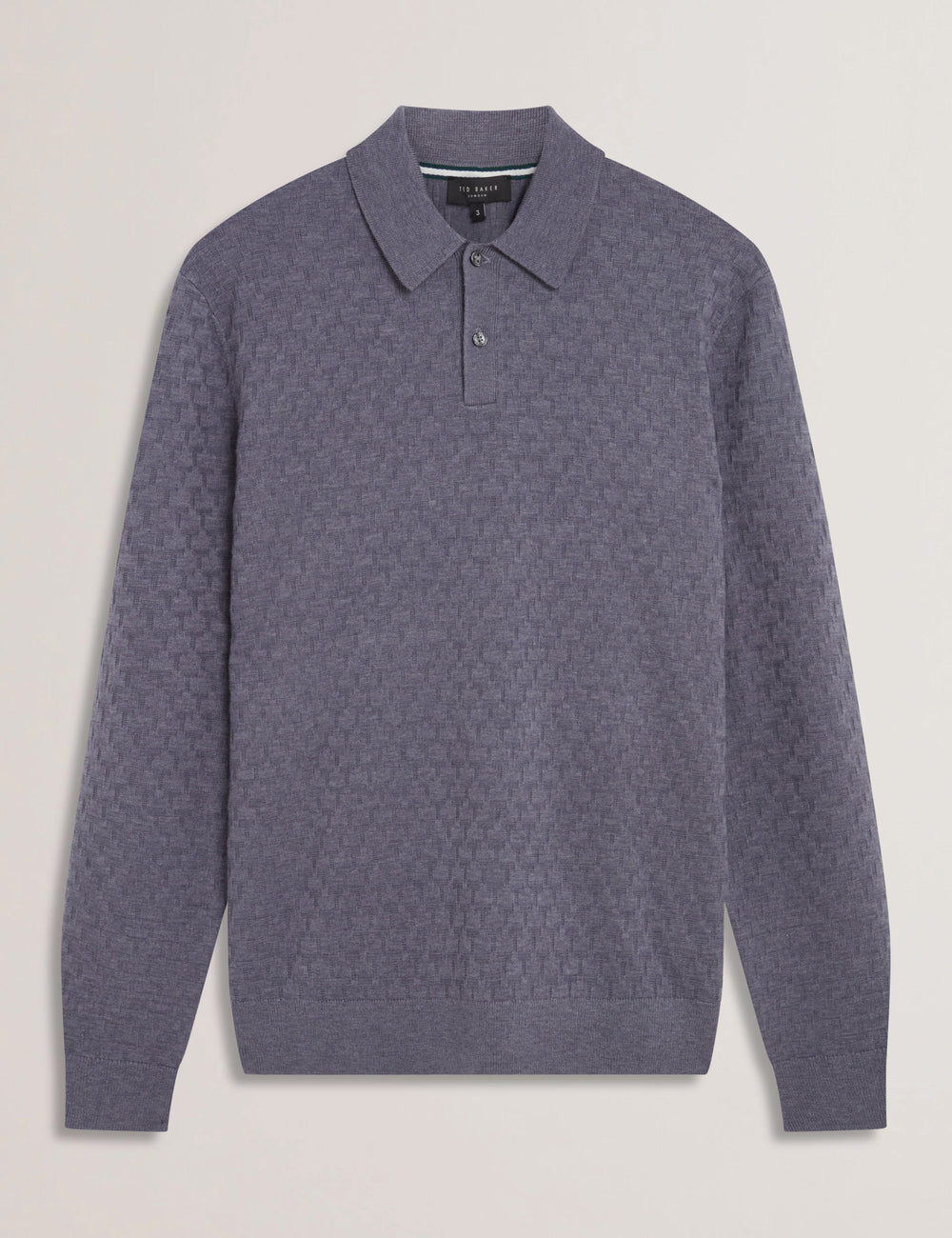 Men MORAR - T Knit Long Sleeve Polo Top - Ted Baker