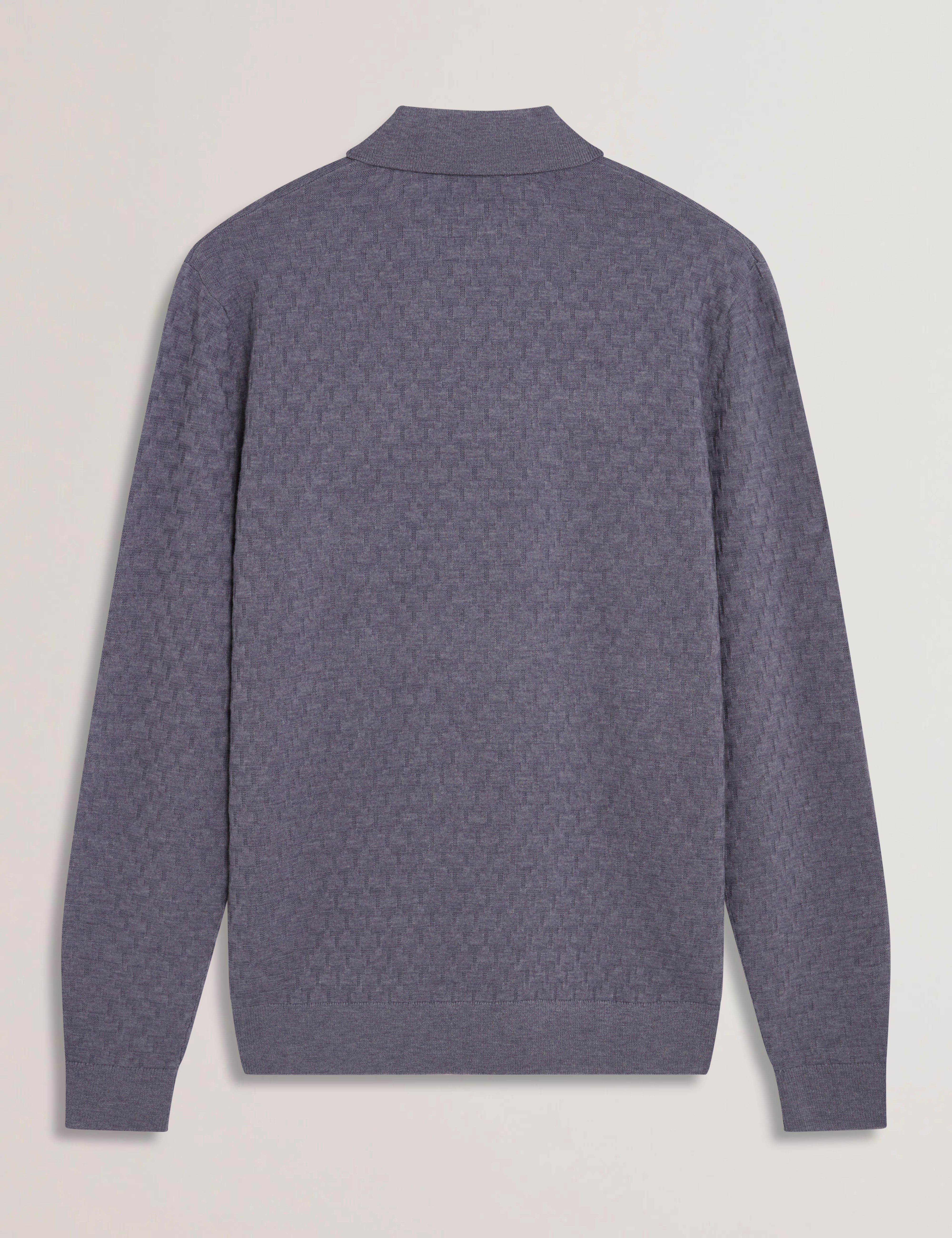 Men MORAR - T Knit Long Sleeve Polo Top - Ted Baker