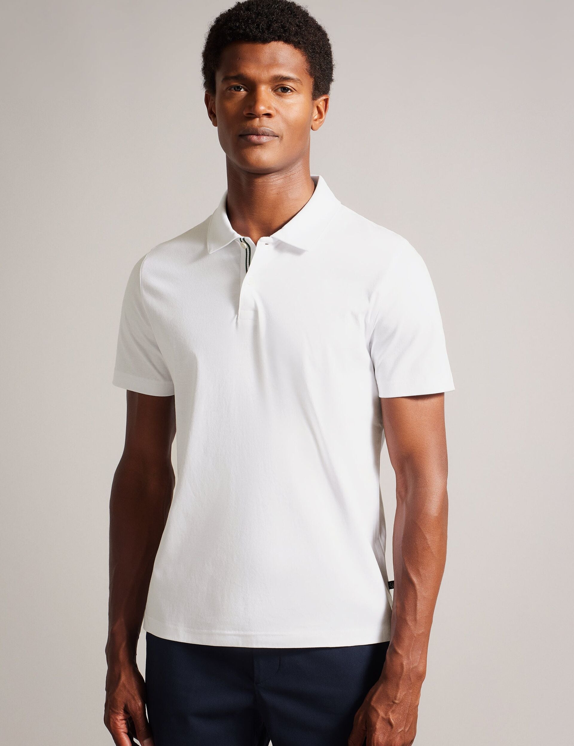 Men ZEITER - Slim Fit Pure Cotton Polo Shirt - Ted Baker