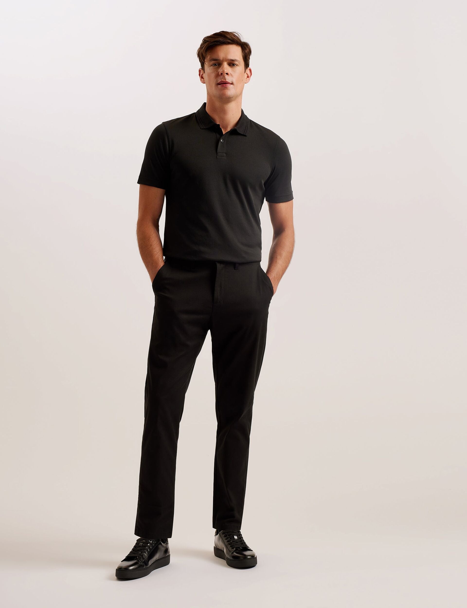 Men GALDON - Short Sleeve Regular Fit Polo - Ted Baker