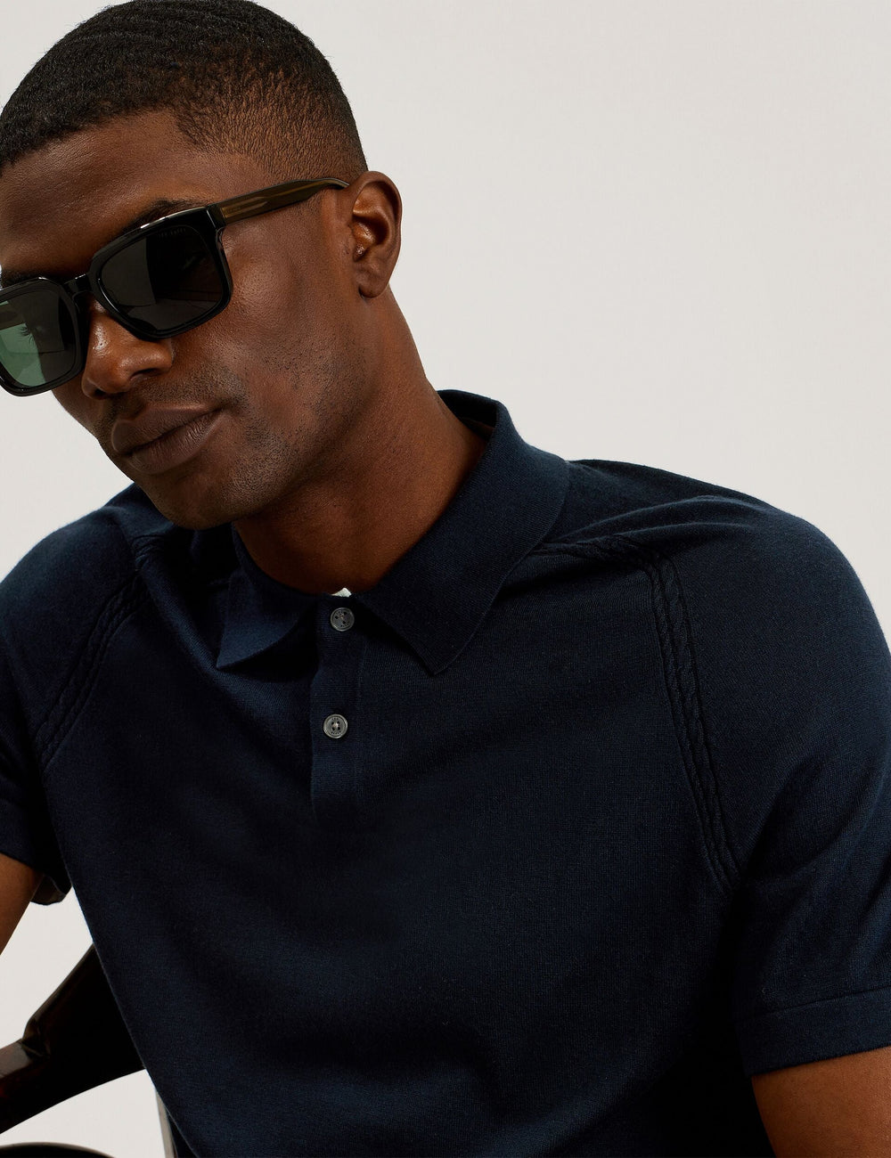 Men PELTZ - SS Regular Silk Blend Polo - Ted Baker