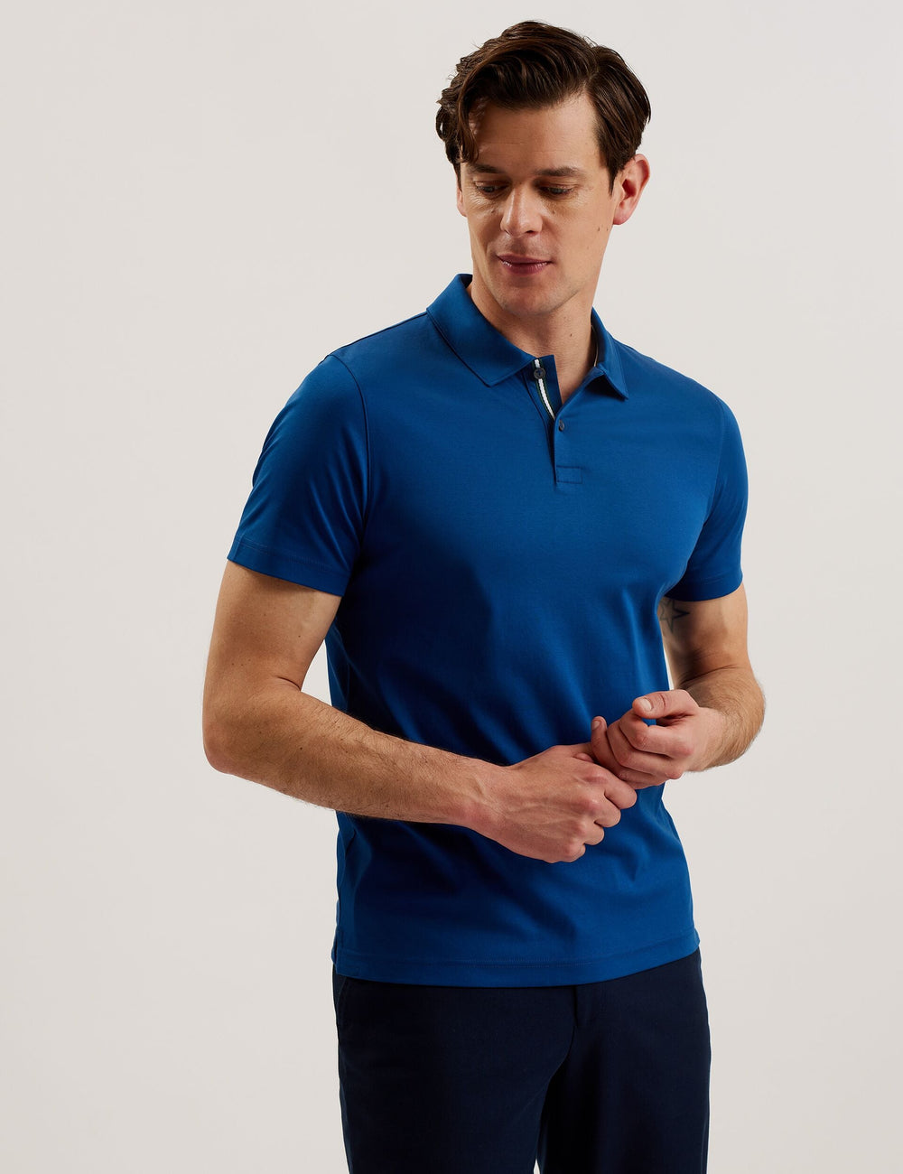 Men ZEITER - Slim Fit Pure Cotton Polo Shirt - Ted Baker