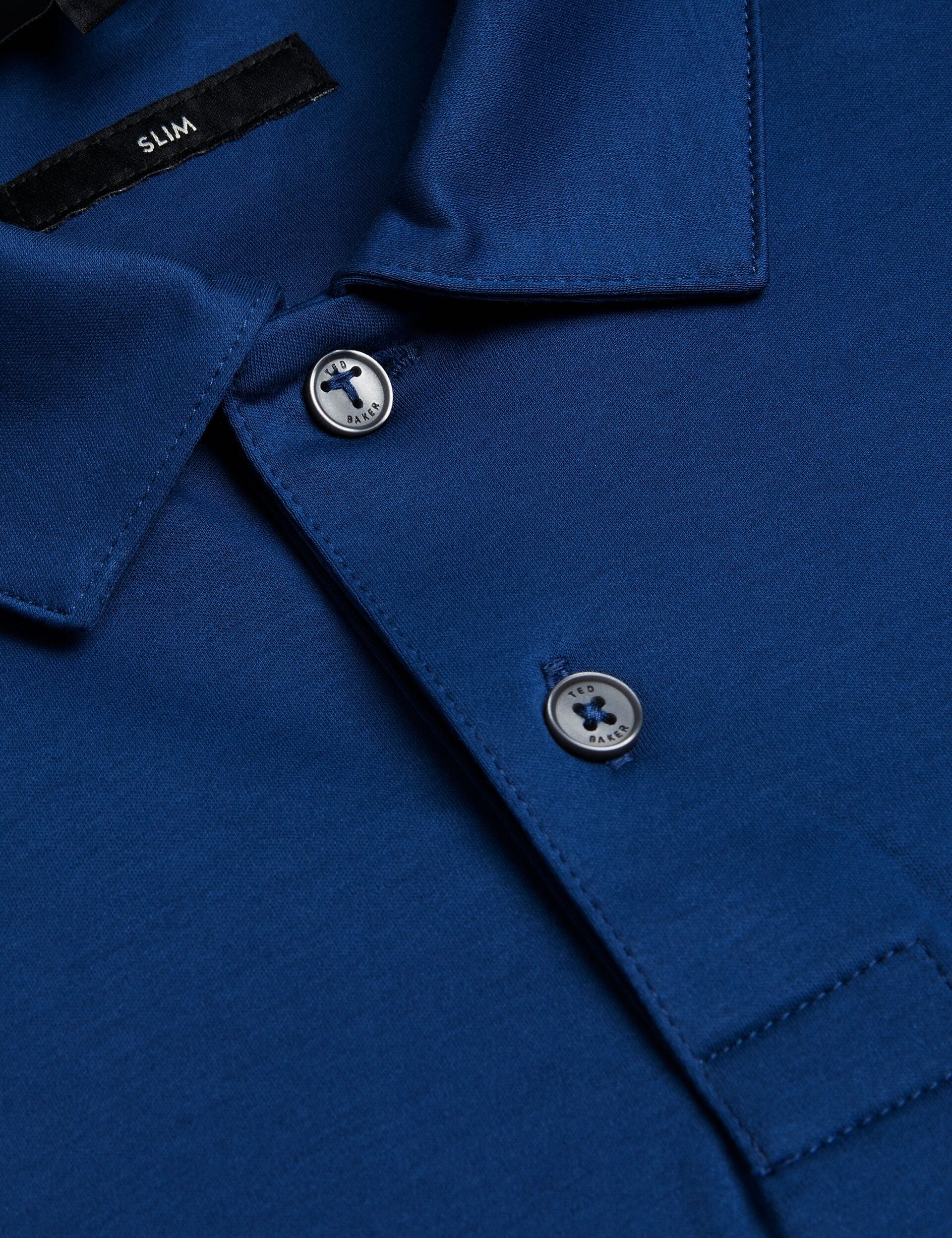 Men ZEITER - Slim Fit Pure Cotton Polo Shirt - Ted Baker