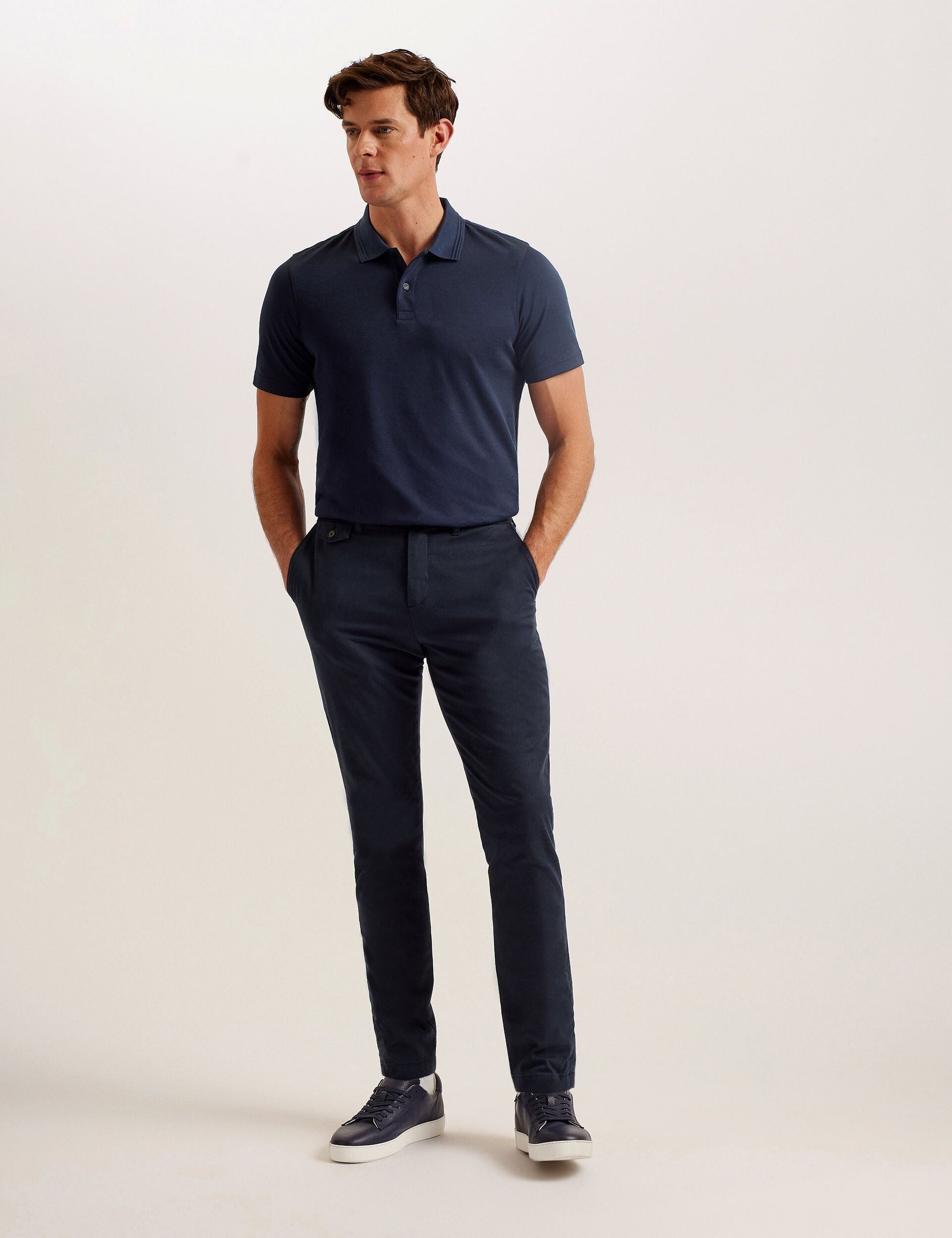 Men GALDON - Short Sleeve Regular Fit Polo - Ted Baker