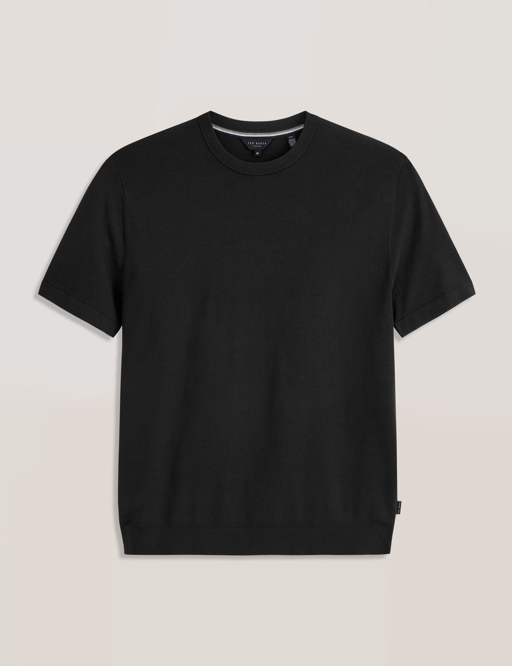 Men MODERN VISCOSE BLEND CREW - Black - Ted Baker