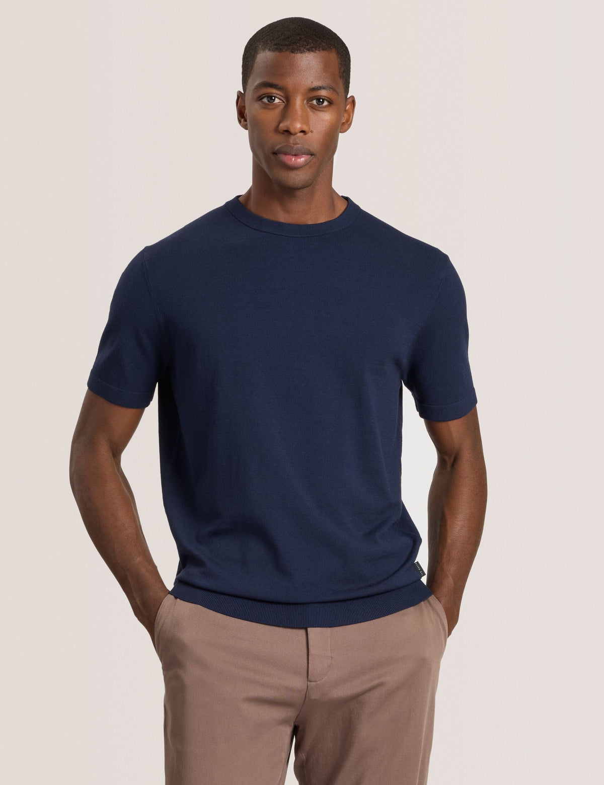 Men MODERN VISCOSE BLEND CREW - Sea Navy - Ted Baker