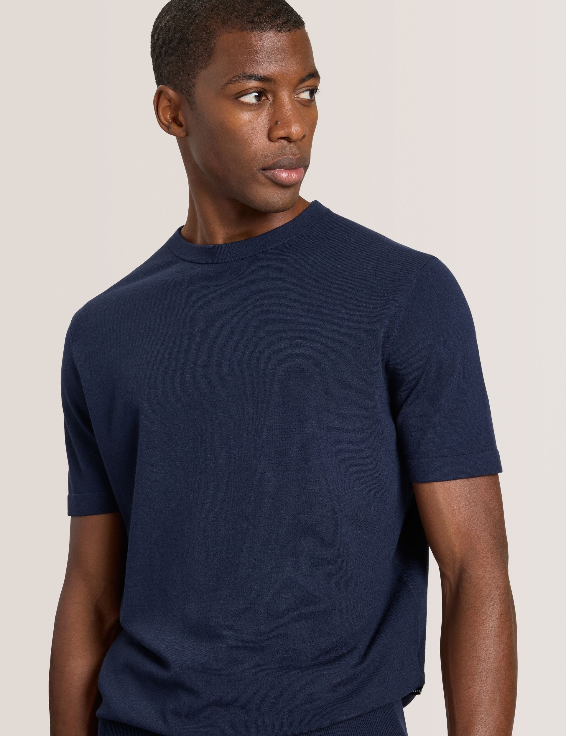 Men MODERN VISCOSE BLEND CREW - Sea Navy - Ted Baker