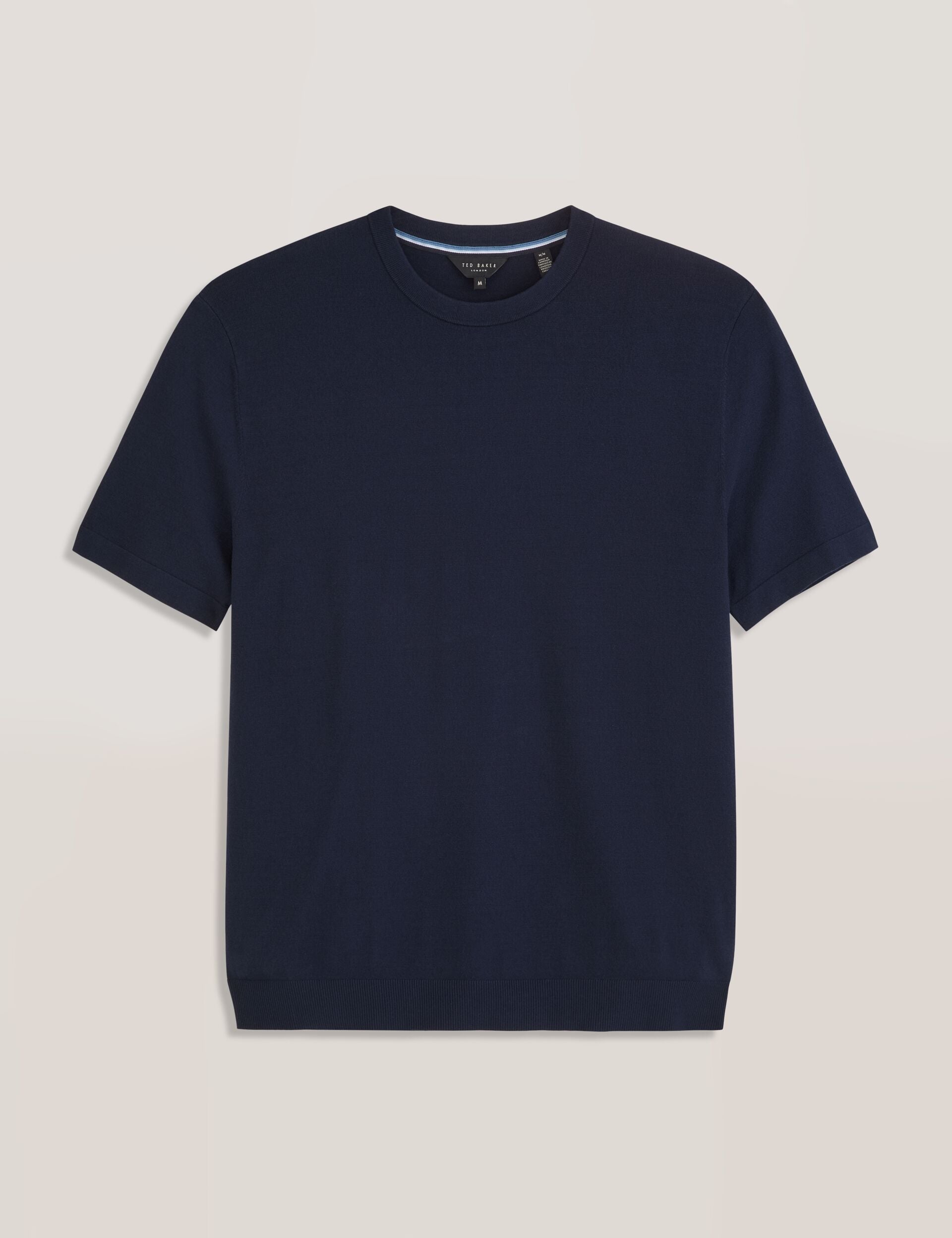 Men MODERN VISCOSE BLEND CREW - Sea Navy - Ted Baker