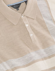 Men INTARSIA - Short Sleeve Sweater Polo - Ted Baker