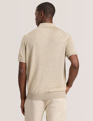Men INTARSIA - Short Sleeve Sweater Polo - Ted Baker