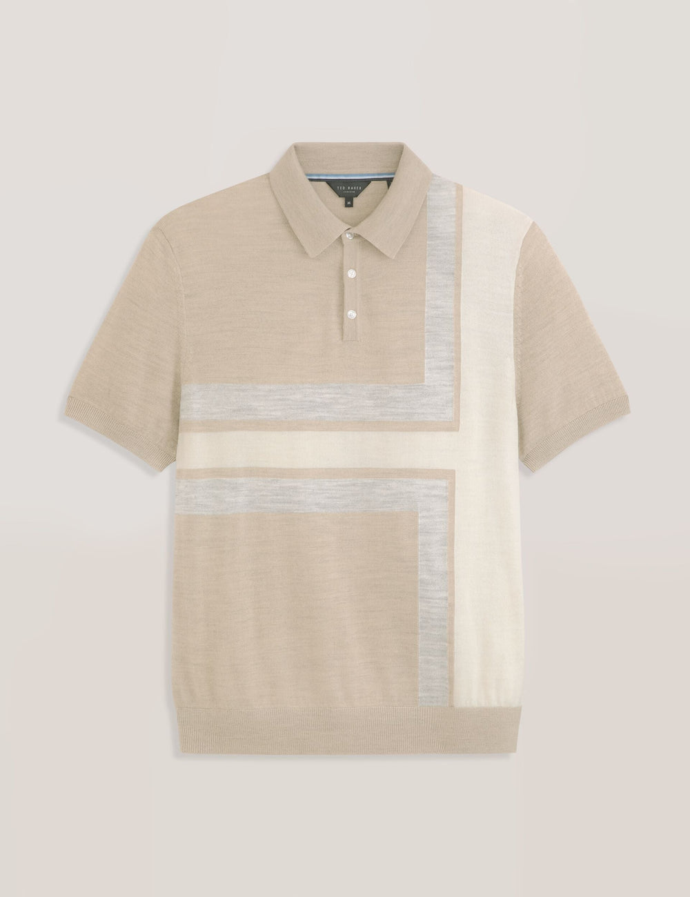 Men INTARSIA - Short Sleeve Sweater Polo - Ted Baker