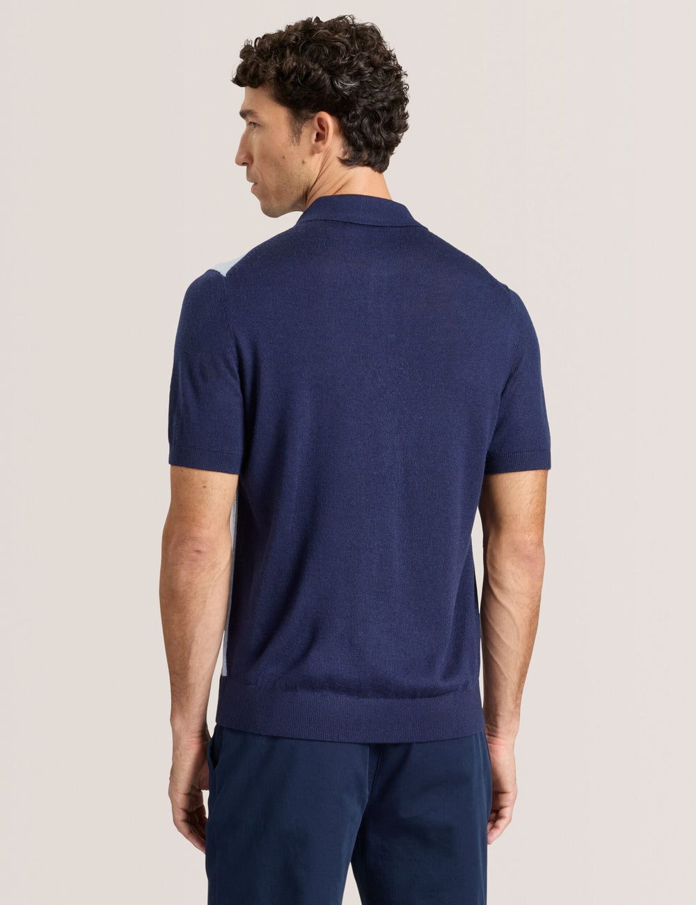 Men INTARSIA - Short Sleeve Sweater Polo - Ted Baker