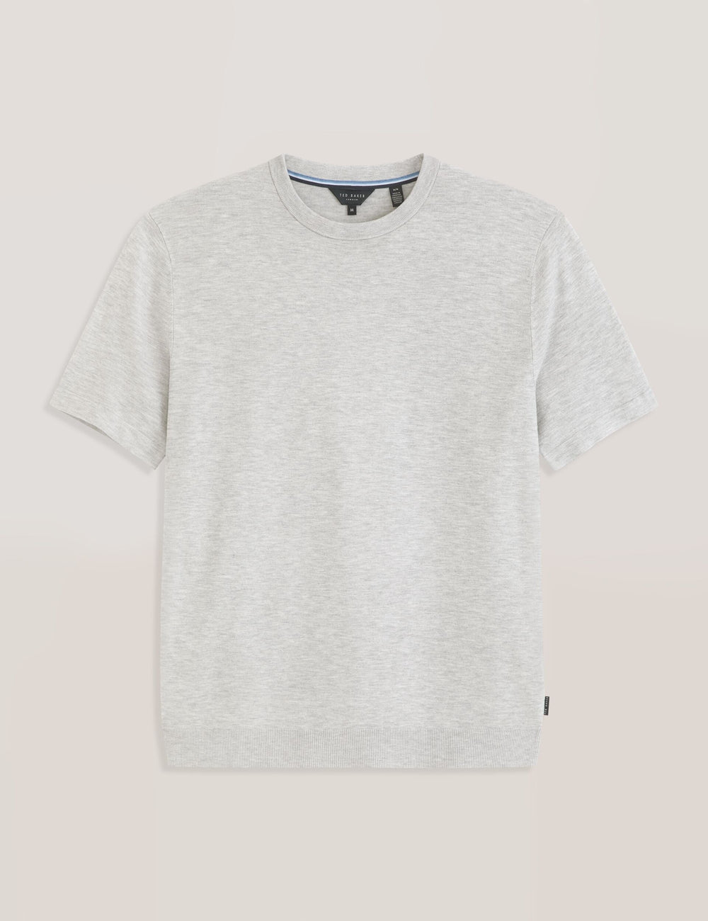 Men MODERN VISCOSE BLEND CREW - High Rise Grey Heather - Ted Baker