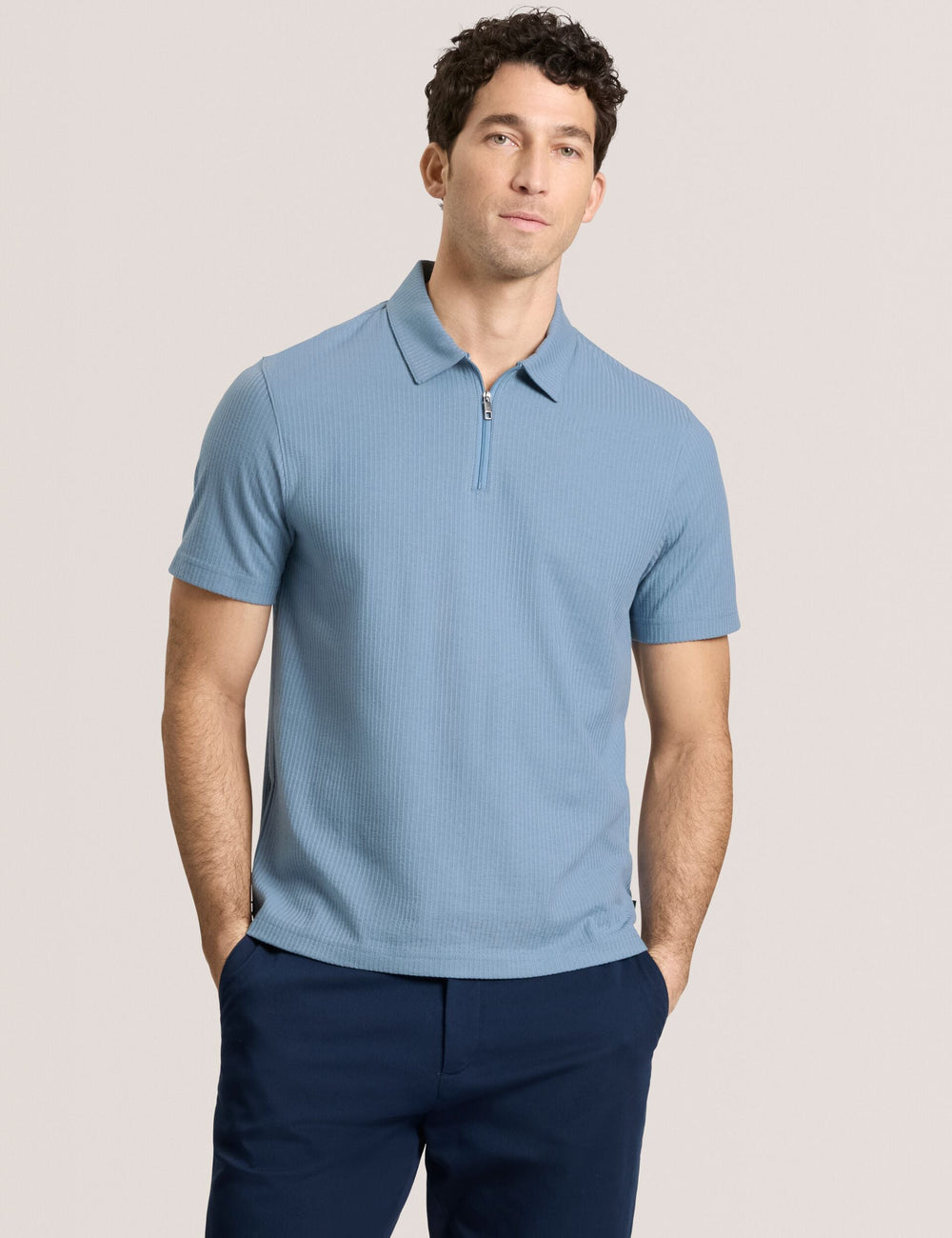 Men RIB ZIP POLO - Ted Baker