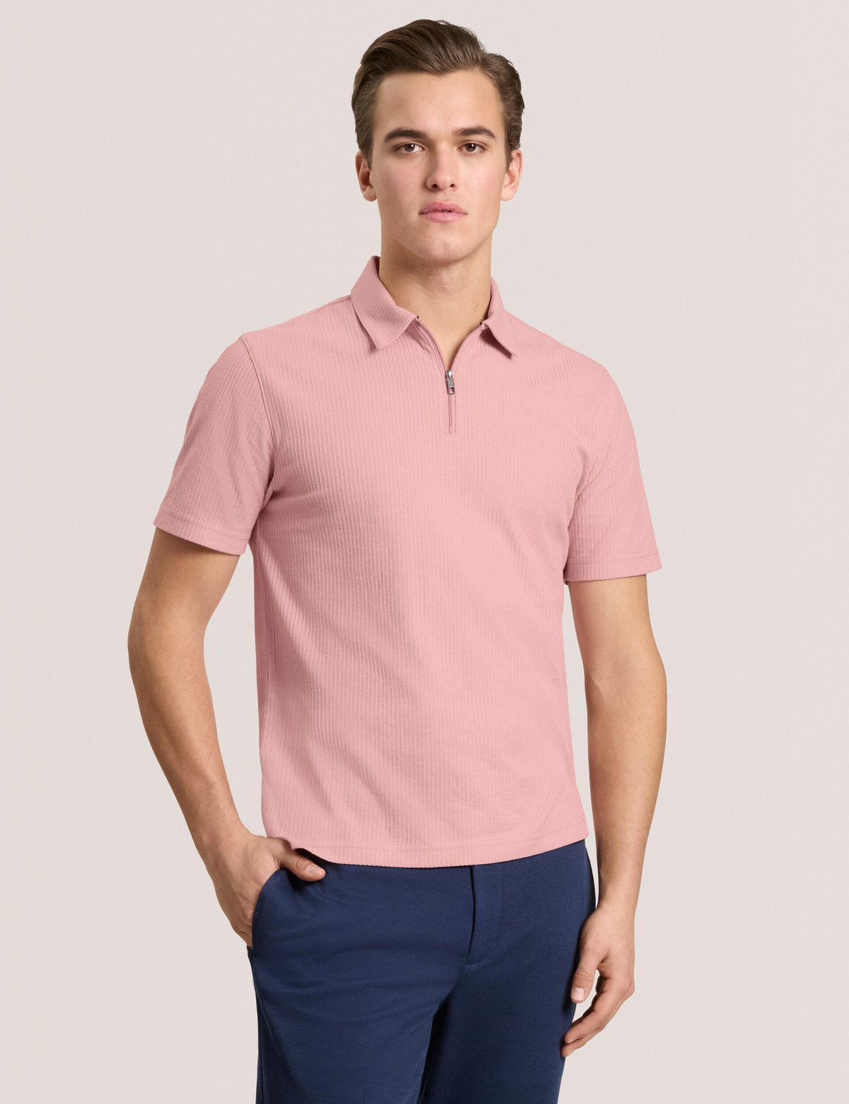Men RIB ZIP POLO - Ted Baker