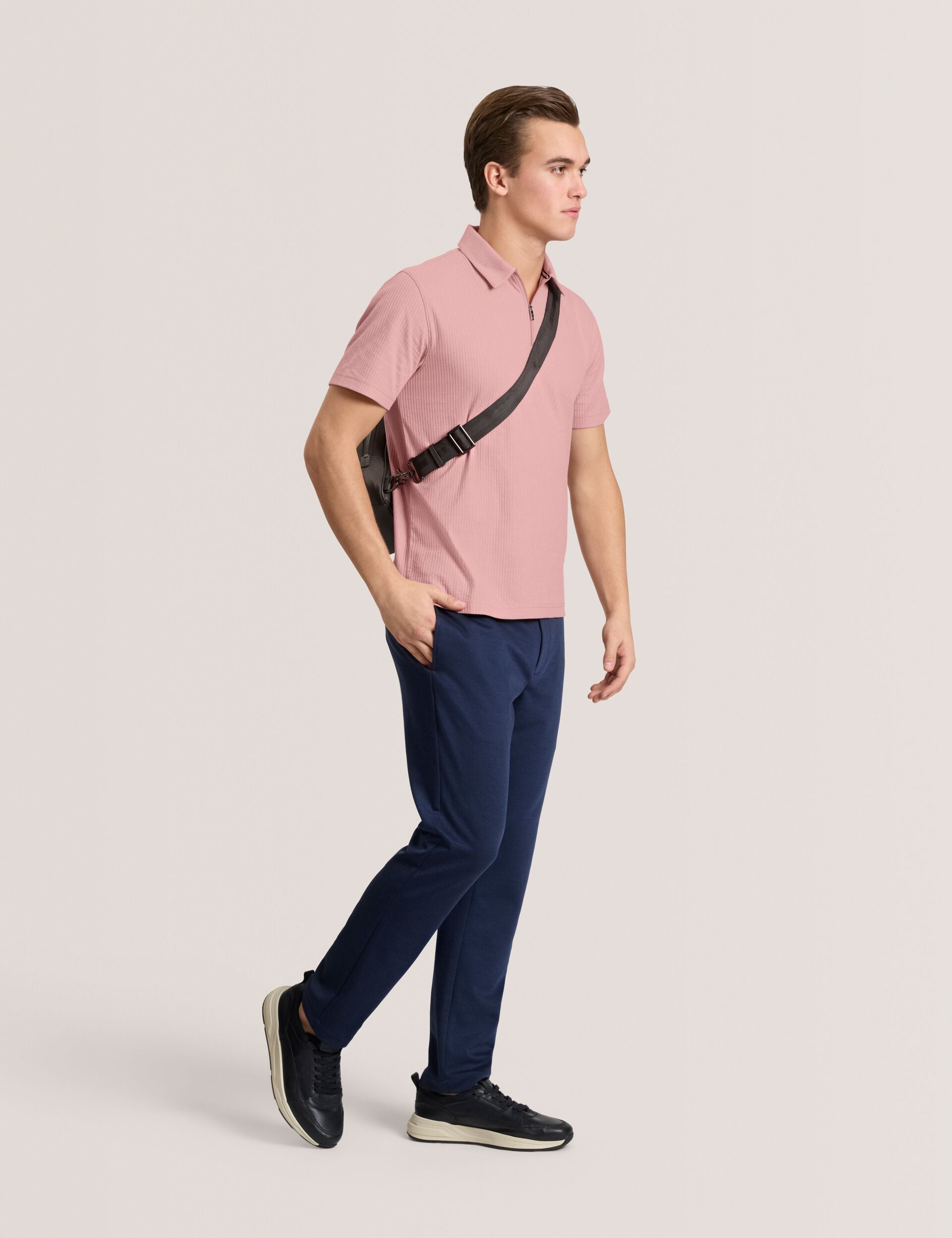 Men RIB ZIP POLO - Ted Baker