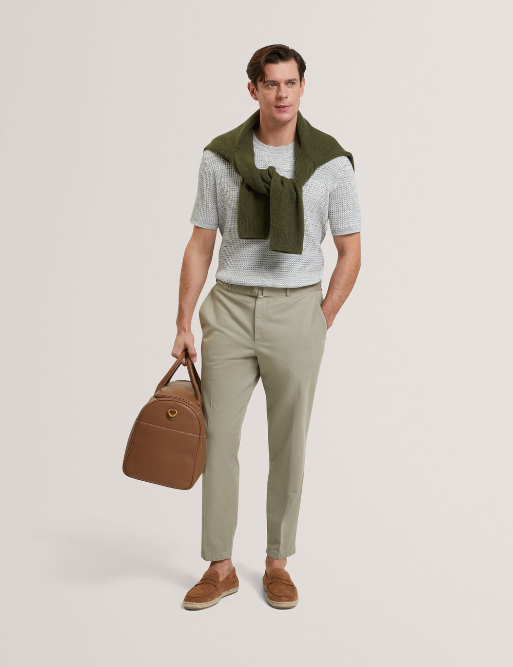 Men KELEPA - Short Sleeve Relaxed Fit Textured Knit T-Shirt - Ted Baker