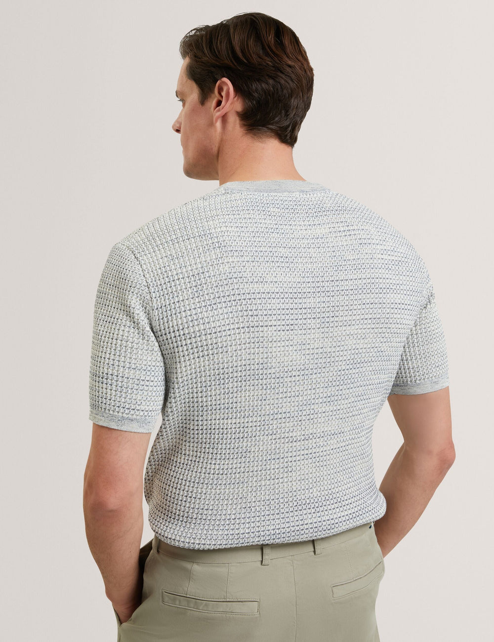 Men KELEPA - Short Sleeve Relaxed Fit Textured Knit T-Shirt - Ted Baker