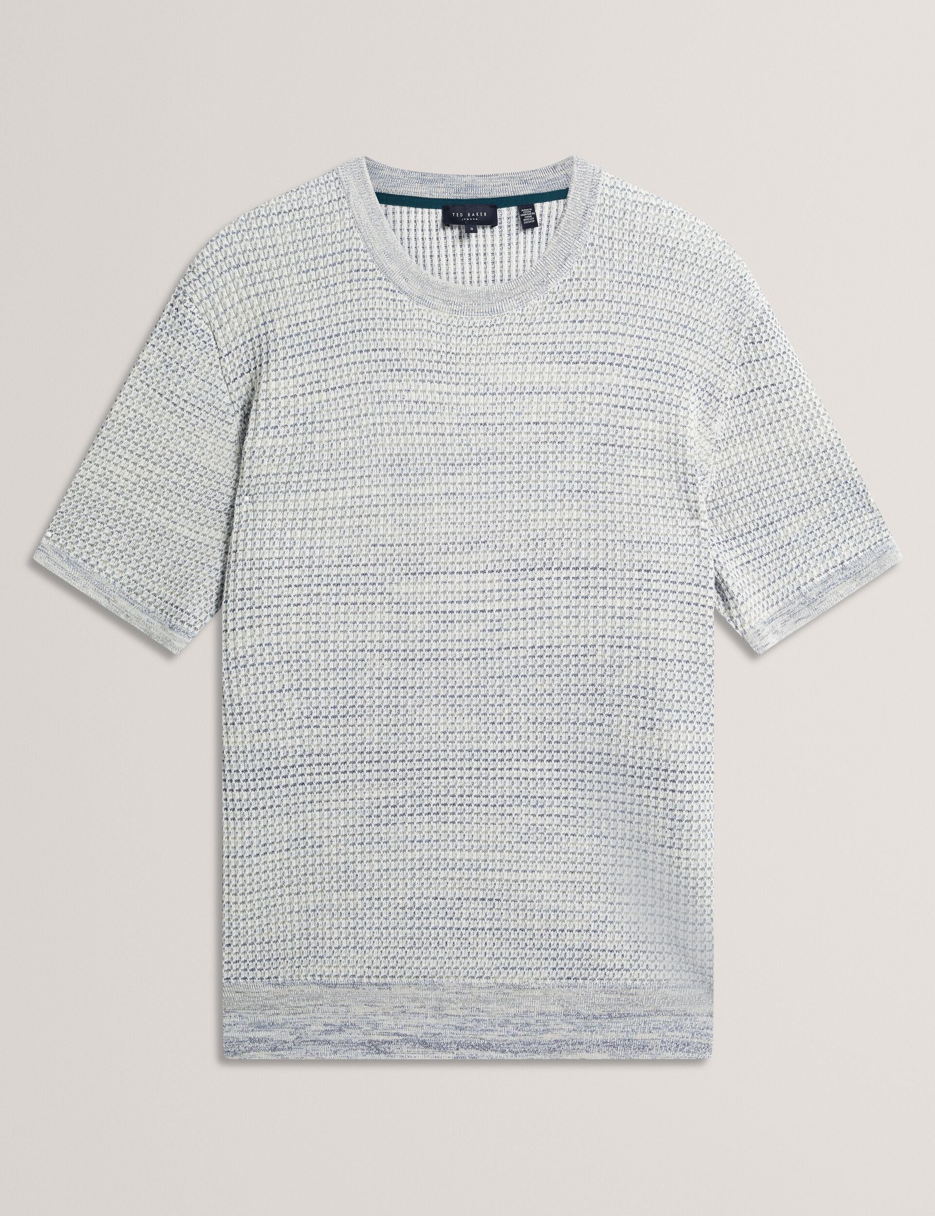 Men KELEPA - Short Sleeve Relaxed Fit Textured Knit T-Shirt - Ted Baker