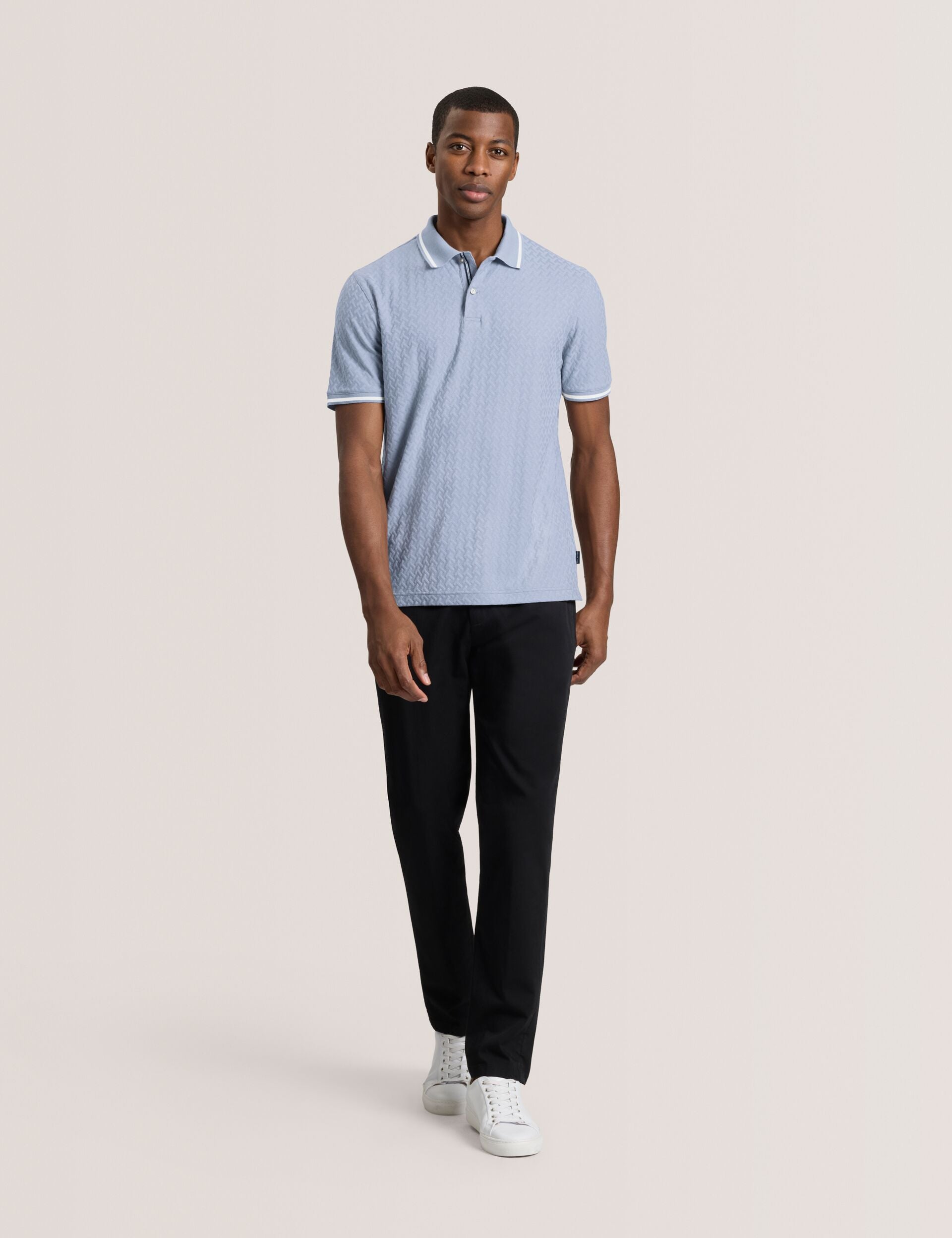 Men TEXTURE POLO - Button Up Polo - Ted Baker