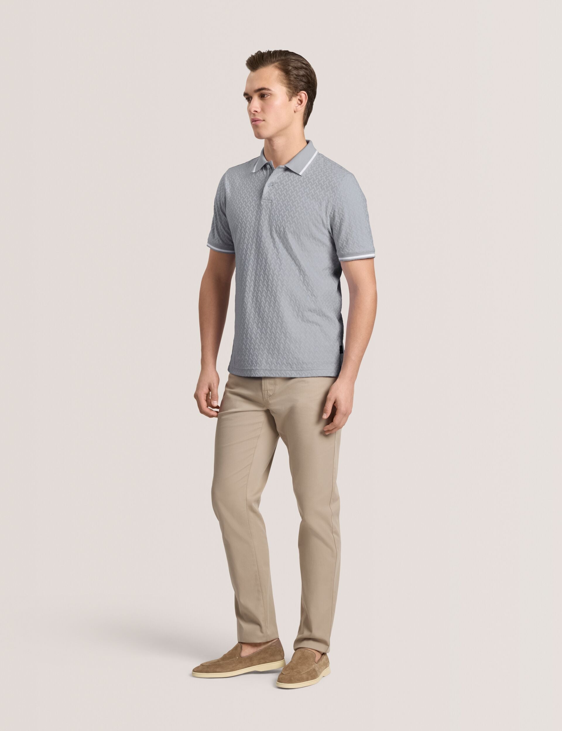 Men TEXTURE POLO - Button Up Polo - Ted Baker