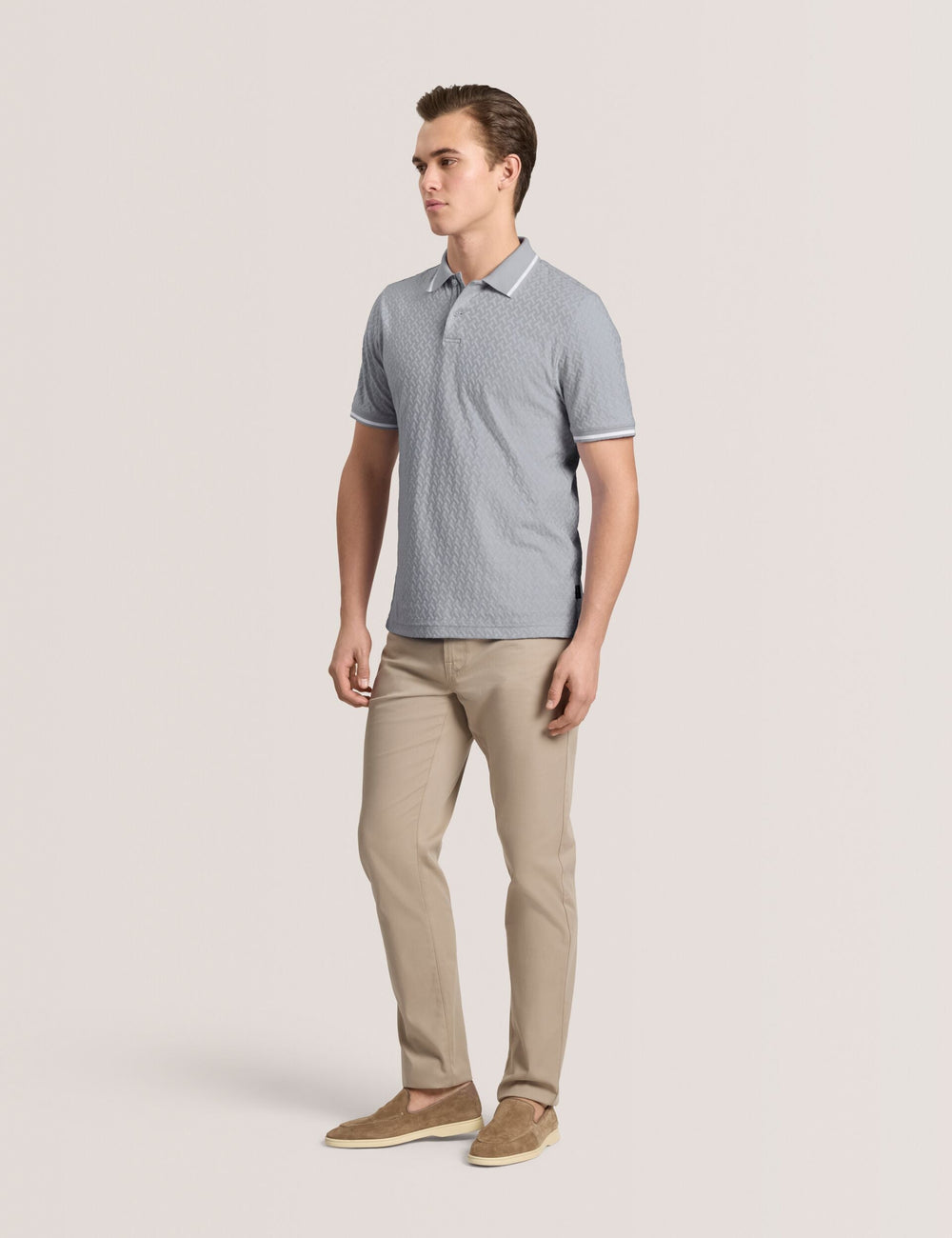 Men TEXTURE POLO - Button Up Polo - Ted Baker